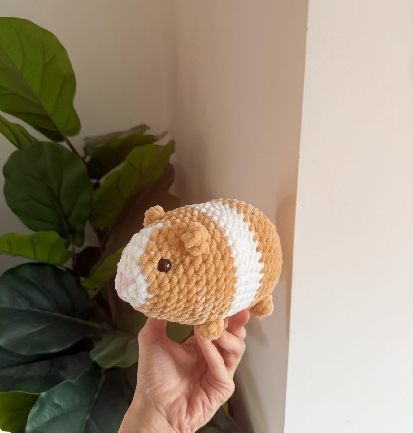 Crochet guinea pig plushie