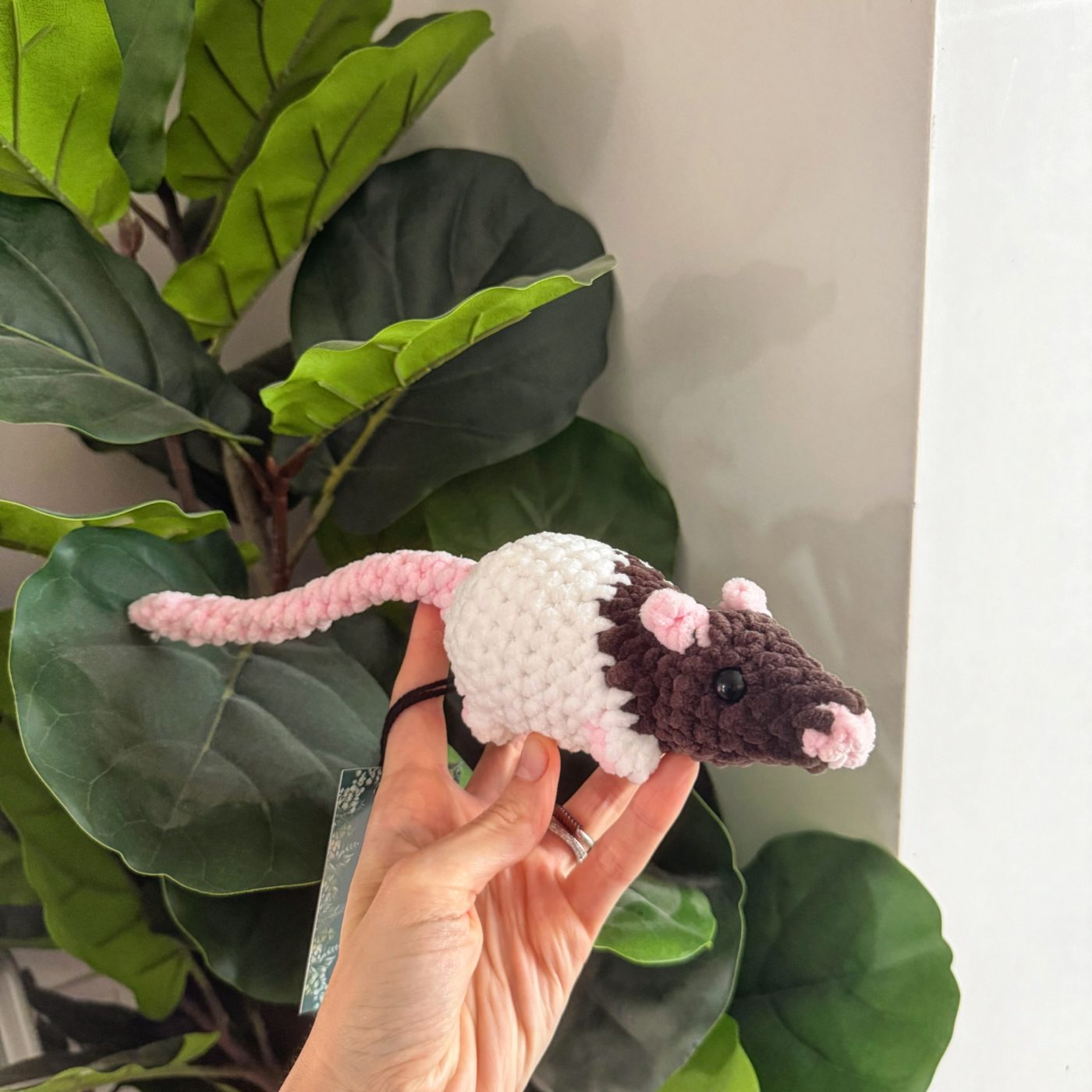 Crochet rat plushie